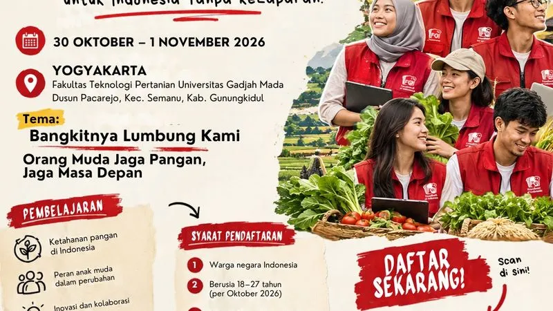 Pendaftaran Rembug Pangan Orang Muda III 2026